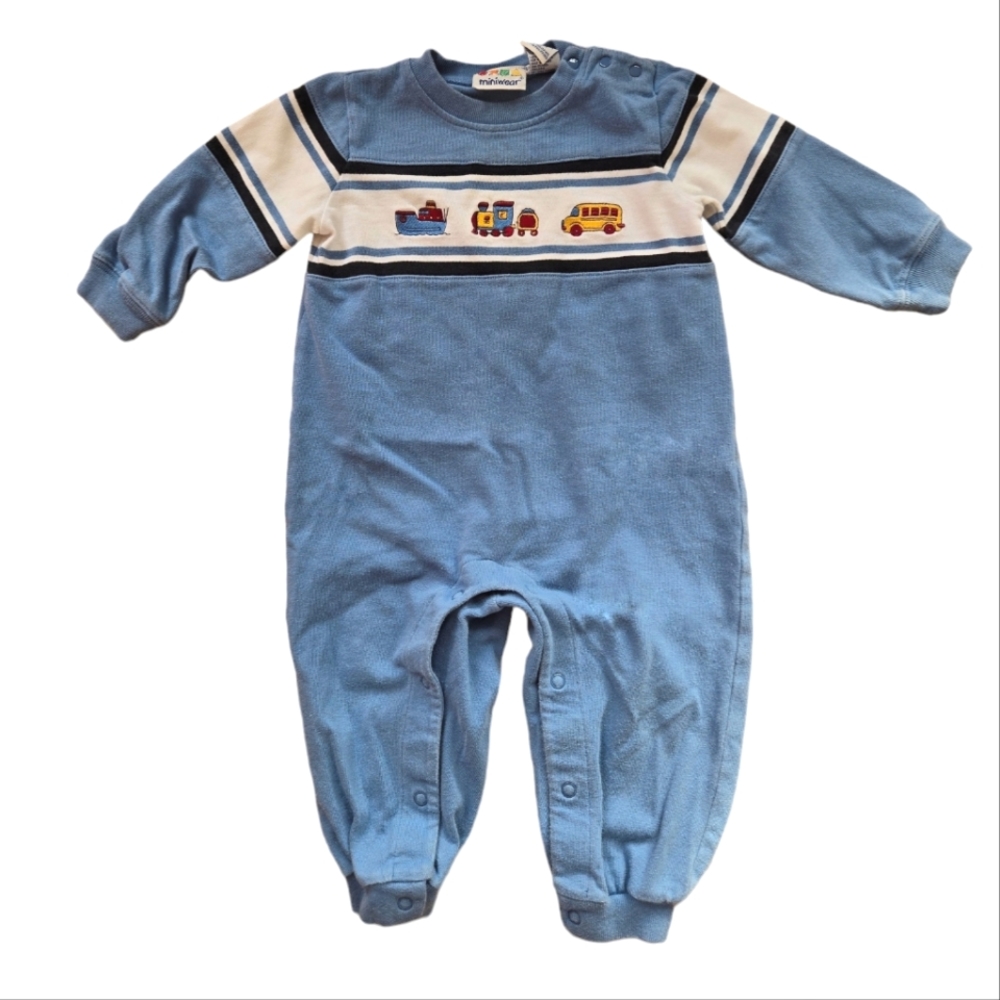 Vintage 1990s 2000s Y2K Miniwear train, ship, bus transportation bodysuit